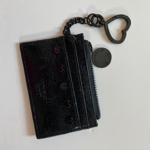 Victoria's Secret Black Cardholder with Hearts New VS
